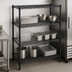 Thumbnail image #3 for Eagle Add-A-Shelf 4-Tier Wire Shelving Starter Unit, 48 x 24 x 74 Inches, Black Epoxy Coated