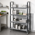 Thumbnail image #3 for Cambro Camshelving Elements XTRA 4-Tier Solid Stationary Starter Shelving Unit, 36W x 24D x 72H, Speckled Gray