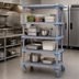 Thumbnail image #3 for Quantum Millenia 4-Shelf Mobile Polymer Shelving Starter Unit