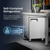 Thumbnail image #3 for Hurakan by Equip.me 27-Inch Undercounter Refrigerator, 1-Door, 6.3 Cu. Ft., Stainless Steel