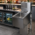 Thumbnail image #3 for BK Resources 12-Inch x 18-Inch Underbar Dump Sink with 10-Inch x 14-Inch Bowl and Lead-Free Faucet