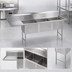 Thumbnail image #3 for BK Resources Three-Compartment Stainless Steel Sink with Left Drainboard, 16-Gauge, 70-3/16