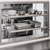 Thumbnail image #3 for Steel Works Stainless Heavy Duty Double Pass Thru Shelf With Over Shelf, 48