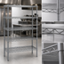 Thumbnail image #3 for Eagle Valu-Master 5-Tier Starter Wire Shelving Unit, 60W x 21D x 86H, Pewter Gray Epoxy
