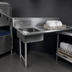 Thumbnail image #3 for John Boos Straight Soiled Undercounter Dishtable with 10-Inch Backsplash, 50 x 30 x 44 Inches