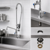 Thumbnail image #4 for T&S Brass Single-Hole Deck-Mount Mixing Faucet with 12-Inch Swing Nozzle and Spray Valve