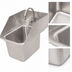 Thumbnail image #3 for BK Resources Deep Drawn 1-Compartment Drop-In Stainless Steel Sink with 3-Sided Riser, 10 x 14 Bowl, Faucet and Drain Included