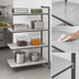 Thumbnail image #3 for Cambro Camshelving Basics Plus Solid Add-On Polymer Shelving Unit, 18 x 42 x 72 Inch, 4-Tier