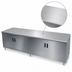 Thumbnail image #3 for Advance Tabco Enclosed Work Table with Cabinet Base and Hinged Doors, 96 x 24 Inch, 14 Gauge 304 Stainless Steel Top