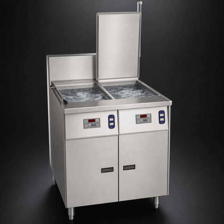 Product image #3 for Pitco Solstice Dual Gas Rethermalizer, 2 x 17.5-Gallon Tanks, 110,000 BTU
