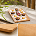 Thumbnail image #3 for American Metalcraft 14-1/2 Inch x 8-1/4 Inch Rectangular Flat Bamboo Platter