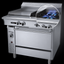 Thumbnail image #3 for Garland Cuisine Series 36-Inch Heavy-Duty Natural Gas Range with Right-Side 2 Open Burners, Left 18-Inch Griddle and Standard Oven