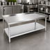Thumbnail image #3 for John Boos Stainless Steel Equipment Stand, 60 x 30 x 24 Inches, with Adjustable Undershelf