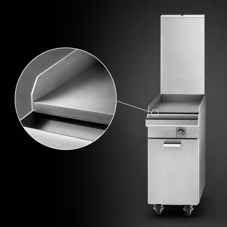 Product image #3 for Garland Master Series M8T 17-Inch Modular Gas Griddle with 1-Inch Thick Steel Plate and Thermostatic Controls