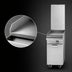 Thumbnail image #3 for Garland Master Series M8T 17-Inch Modular Gas Griddle with 1-Inch Thick Steel Plate and Thermostatic Controls
