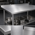 Thumbnail image #3 for John Boos Stallion Stainless Steel Work Table with Rear Up-Turn and Adjustable Undershelf, 84 x 24 Inches