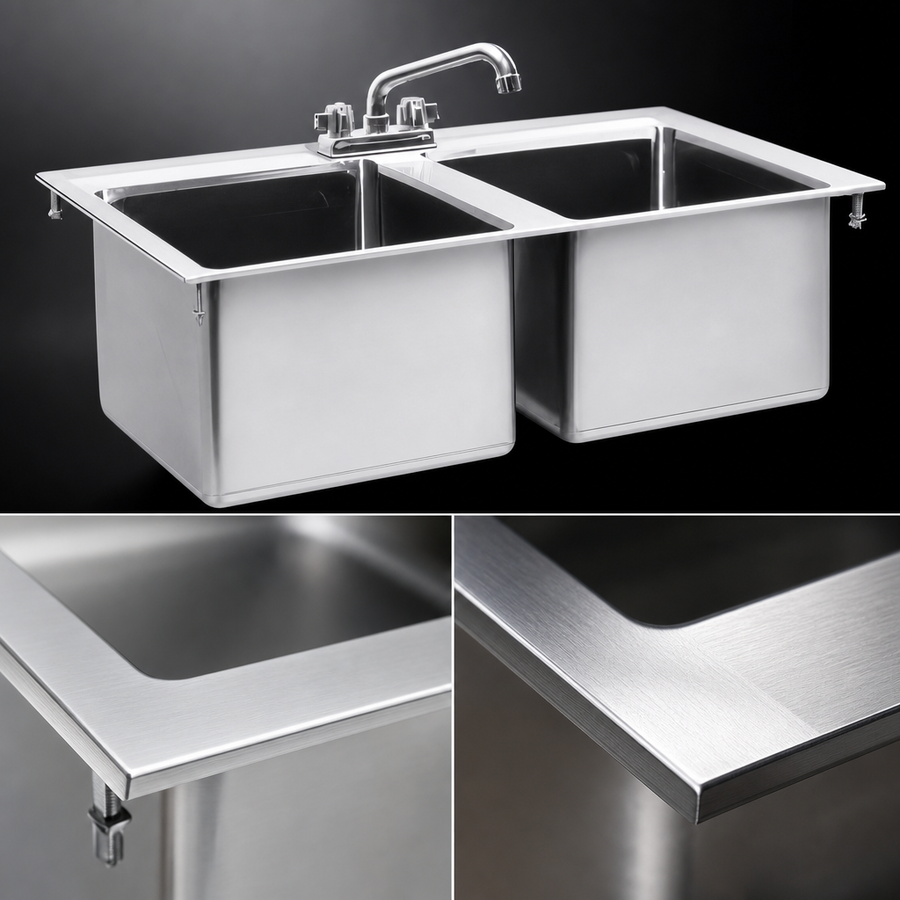 16-Gauge 304 Stainless Steel Top