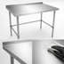 Thumbnail image #3 for John Boos Stallion 60 x 36-Inch Stainless Steel Top Work Table with 1-1/2-Inch Rear Riser and Galvanized Base