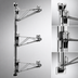 Thumbnail image #3 for Adjustable Post Wire Wall Mount Mid Unit for 21-Inch Shelves, 54-Inch Post, Chrome Plated