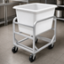 Thumbnail image #4 for Channel Manufacturing 6-Bushel Aluminum Frame Bulk Poly Cart with 5-Inch Swivel Casters