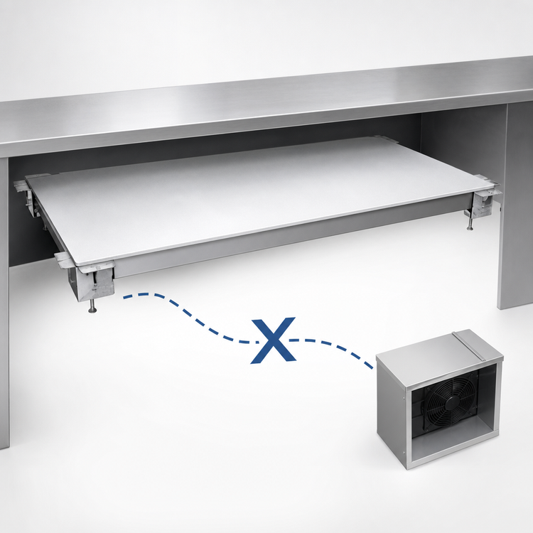 Product image #3 for Hatco CSUX-48-I 48-Inch Undermount Remote Cold Shelf, 19-1/2-Inch Deep