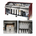 Thumbnail image #3 for Architectural Series Mahogany Wood Portable Bar with 50 lb Ice Bin and Sealed-In Cold Plate
