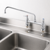Thumbnail image #3 for T&S Brass 8-Inch Adjustable Centers Deck Mount Mixing Faucet with 18-Inch Swing Nozzle