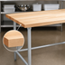 Thumbnail image #3 for John Boos JNB01 36 x 24 Inch Wood Top Work Table with 1-1/2 Inch Thick Maple Top and Galvanized Base