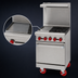 Thumbnail image #3 for American Range 24-Inch Gas Restaurant Range with 12-Inch Left Griddle, 2 Open Burners and Space Saver Oven