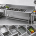 Thumbnail image #3 for John Boos Pro-Bowl 4-Compartment Sink with Dual 30-Inch Drainboards, 14-Inch Deep Bowls, Stainless Steel