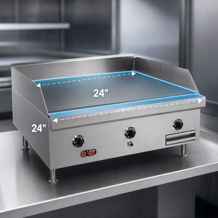 Product image #3 for Southbend HDG-24 Countertop Gas Griddle with 24 x 24 Inch Cooking Surface and 1-Inch Polished Steel Plate