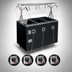 Thumbnail image #3 for Vollrath 2-Series Affordable Portable 4-Well Mobile Hot Food Station Deluxe with Breath Guard and Enclosed Base