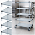 Thumbnail image #3 for Quantum 48 in x 18 in 5-Shelf Mobile Cart with Solid Galvanized Steel Shelves