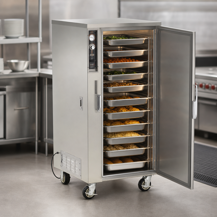 Product image #3 for FWE ETC-UA-10HD 3/4-Height Non-Insulated Universal Humidified Heated Holding Cabinet, 10 Sheet Pan Capacity