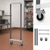 Thumbnail image #3 for Cambro Camshelving Elements XTRA Mobile Post Kit with Casters, 18-1/2 Inch W x 64 Inch H, Speckled Gray