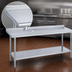 Thumbnail image #3 for Duke 108-Inch x 36-Inch Stainless Steel Work Table with 1-1/8-Inch Riser and Undershelf