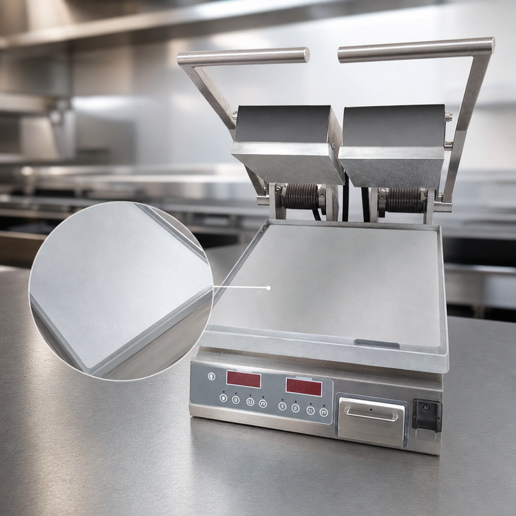 Product image #3 for Star Pro-Max 2.0 PST14D Dual-Top Smooth Aluminum Commercial Panini Press / Sandwich Grill