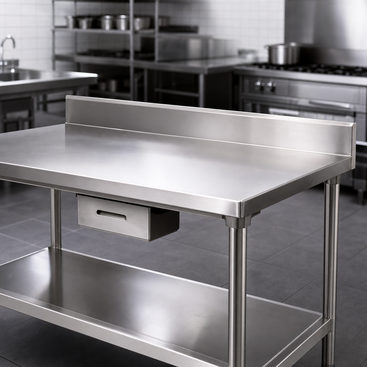 Product image #3 for New Age 72-Inch x 6-Inch Stainless Steel Backsplash for Sink Tables