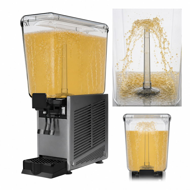 Product image #3 for Vollrath Single-Bowl Countertop Refrigerated Beverage Dispenser, Fountain Spray, 5.28 Gallons, 115V