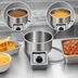 Thumbnail image #3 for APW Wyott 4-Quart Round Drop-In Food Warmer with Drain