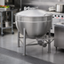 Thumbnail image #3 for Legion LS-150 150-Gallon Stationary Direct Steam Kettle with Full Jacket and 304 Stainless Steel Liner
