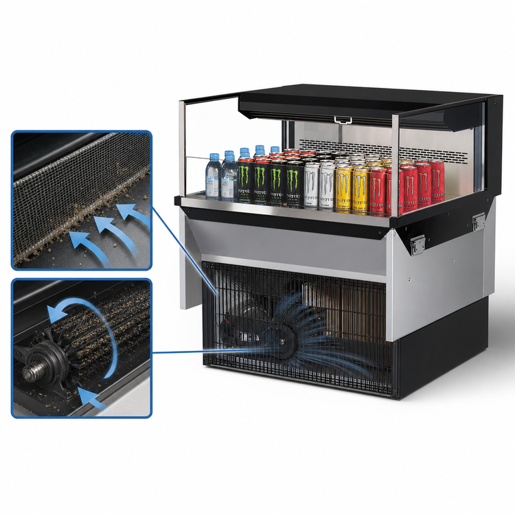 Product image #4 for Turbo Air 36-Inch Low-Profile Drop-In Horizontal Open Refrigerated Display Case, Deck-Only, 4.6 Cu. Ft., R-290, 115V