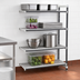 Thumbnail image #3 for Cambro Camshelving Elements XTRA 4-Tier Stationary Add-On Polymer Shelving Unit, 24-Inch Deep x 30-Inch Wide x 64-Inch High, Vented, Speckled Gray