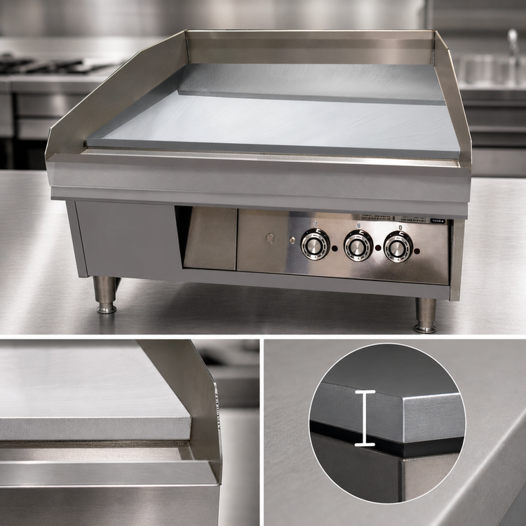 Product image #4 for Lang LG Series 48-Inch Heavy Duty Electric Countertop Griddle with Chrome Plate