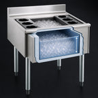 Thumbnail image #3 for Eagle Group 2200 Series B40CT-22-7 40-Inch Underbar Cocktail Unit with 8-Inch Insulated Ice Bin, 7-Circuit Cold Plate & 8 Bottle Wells