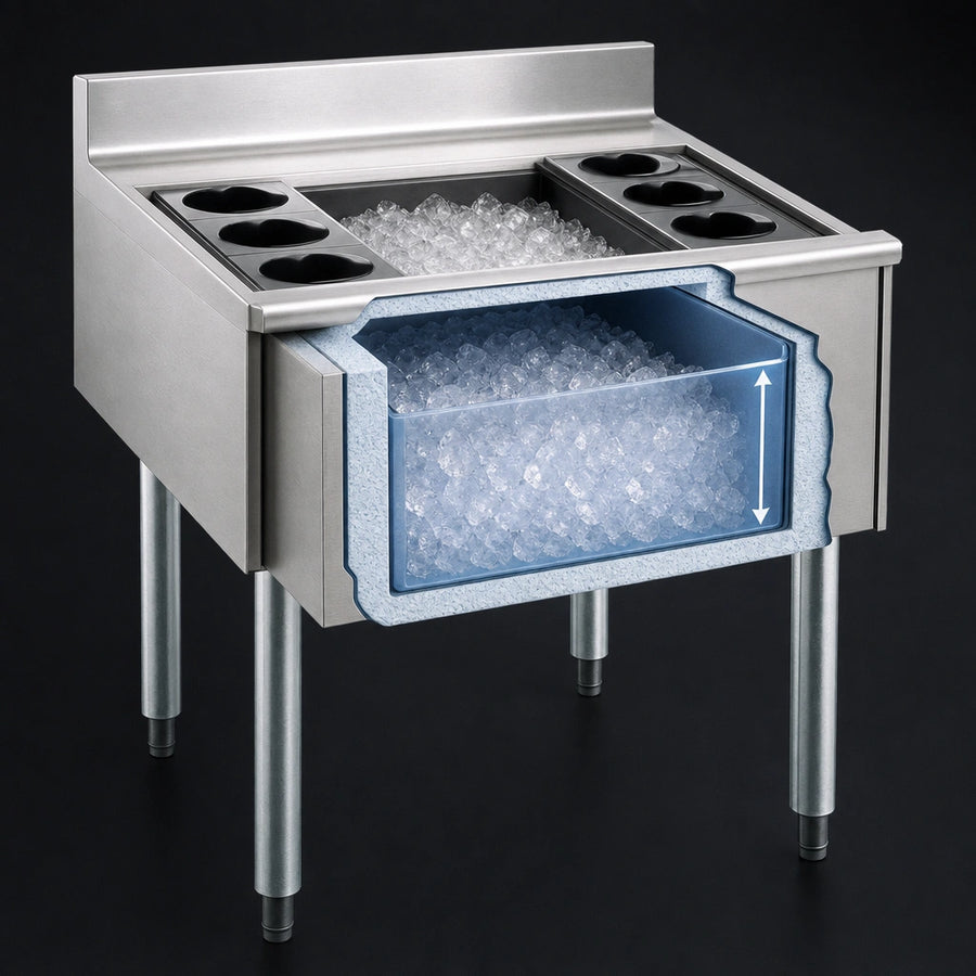 8-Inch Deep Insulated Ice Bin