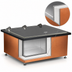 Thumbnail image #3 for TableCraft Portable Insulated Double Ice Well with Acrylic Lid, Copper Finish