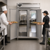 Thumbnail image #3 for Continental Refrigerator Designer Line DL2W-SS-PT 50 cu.ft. Two-Section Pass-Thru Heated Holding Cabinet