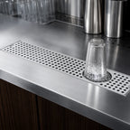Thumbnail image #3 for Micro Matic USA DP-120D-36GR 36-Inch Surface-Mount Stainless Steel Drip Tray Trough with Integral Glass Rinser