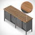 Thumbnail image #3 for John Boos 84-Inch x 24-Inch Enclosed Base Wood Top Work Table with Sliding Doors and Undershelf